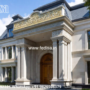 Classic Villa Design with Stylish Marble Flooring No-4832