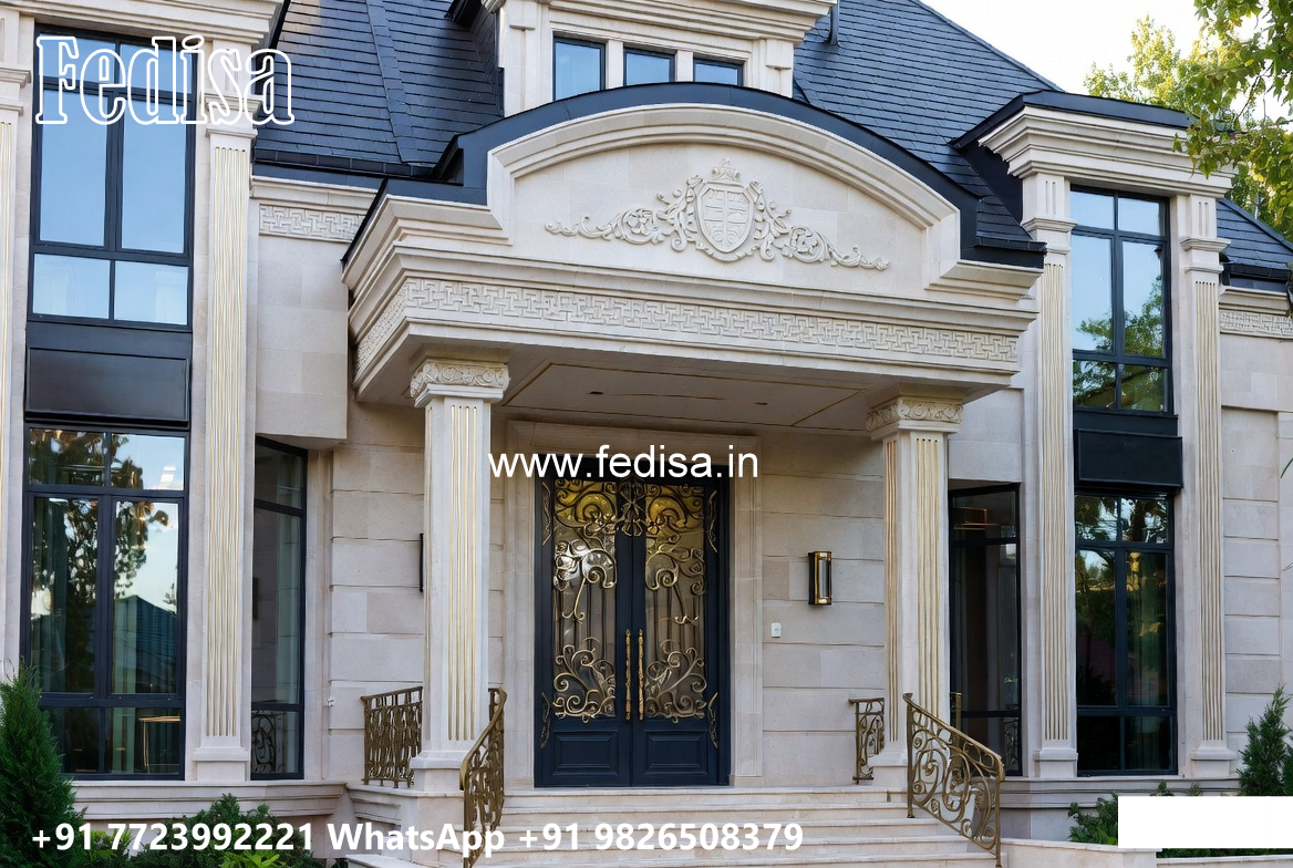 Luxury Classic Villa Design with Elegant Hall Ideas No-4835