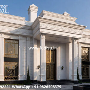 Classic Villa Design with Elegant Home Entrance No-4849