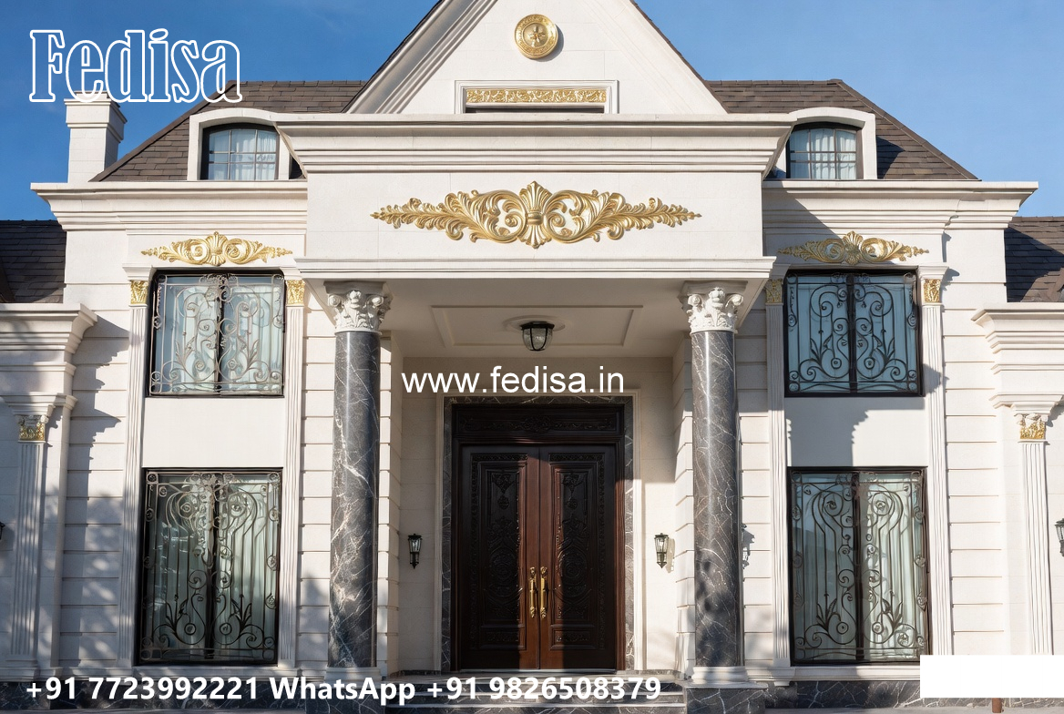 Classic Villa Design with Stylish Outdoor Lighting No-4851