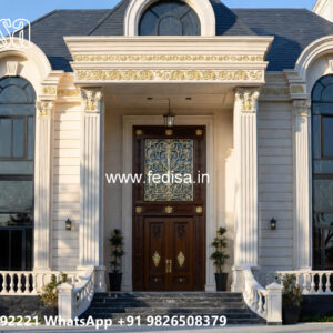 Classic Villa Design with Beautiful Garden Pathways No-4895