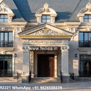 Classic Villa Design with Stylish Front Garden No-4943