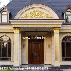 Classic House Design with Elegant Balcony Concepts No-5114