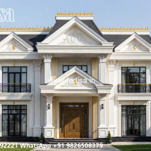 Beautiful Classic House Design with Elegant Details No-5144