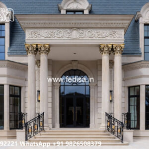 Classic House Design with Elegant Outdoor Lighting No-5164