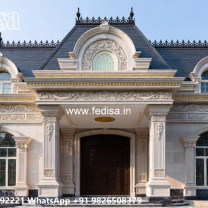Classic House Design with Decorative Iron Railings No-5186