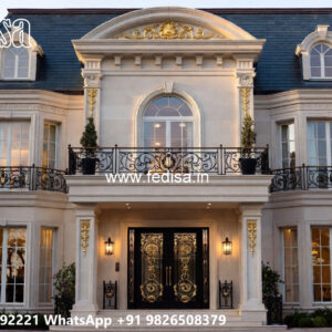 Classic House Design with Elegant Balcony Railings No-5207