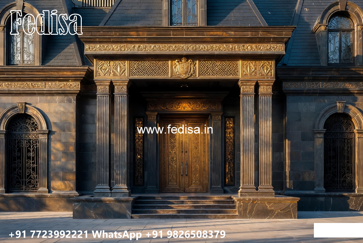 Classic House Design with Elegant Marble Staircase No-5224