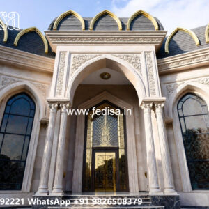 Classic House Design with Luxury Exterior Landscaping No-5231