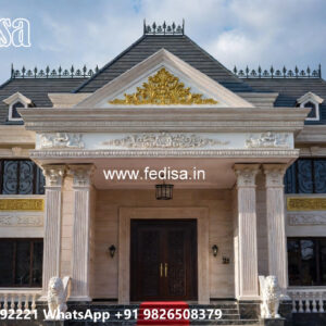Classic Villa Design with Beautiful Roof Architecture No-5279