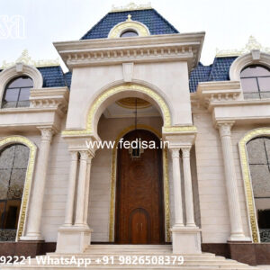 Classic Villa Design with Beautiful Balcony Railings No-5323