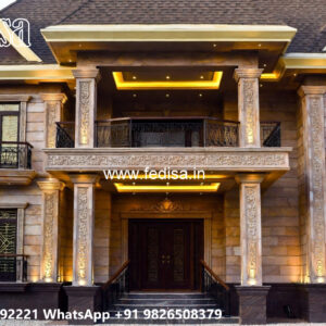 Classic Villa Design with Stylish Royal Interiors No-5327