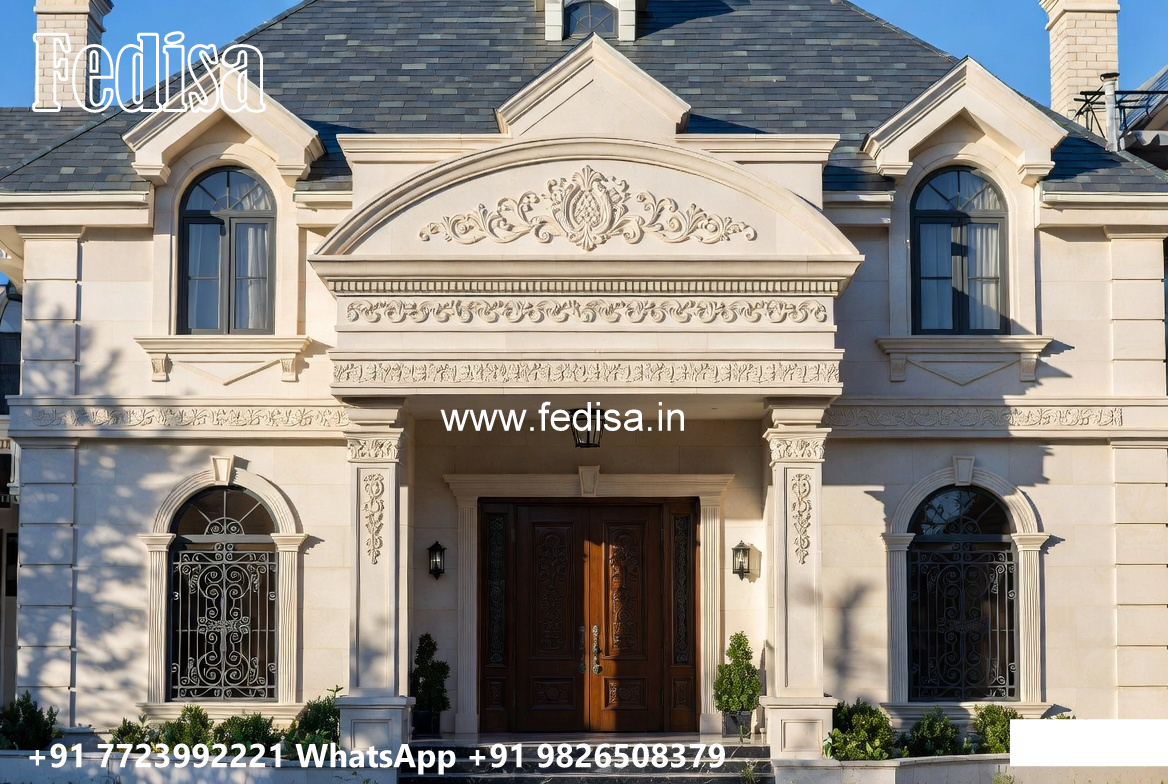 Classic Villa Design with Beautiful Villa Landscaping No-5350