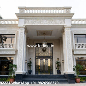 Classic Villa Design with Elegant Decorative Pillars No-5359
