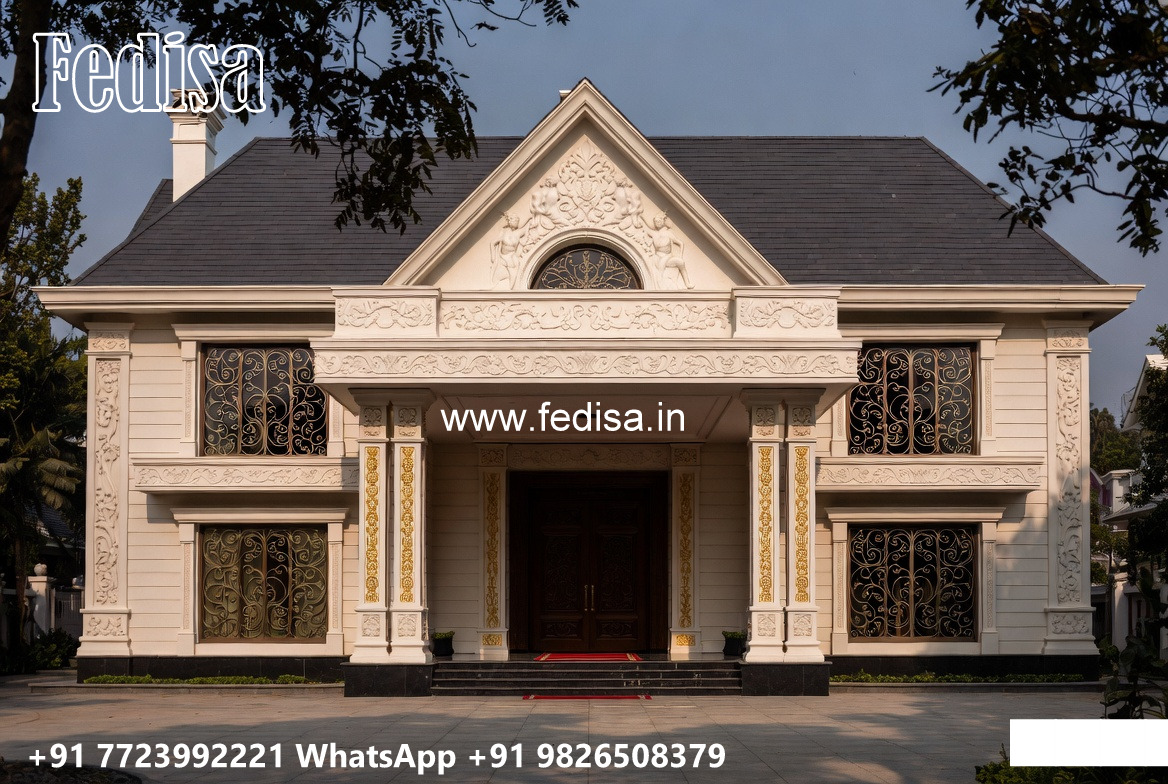 Classic Villa Design with Artistic Wall Decor Ideas No-5362