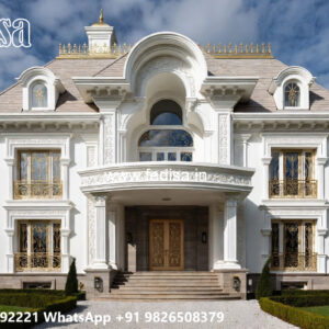 Classic Villa Design with Stylish Living Room Decor No-5371