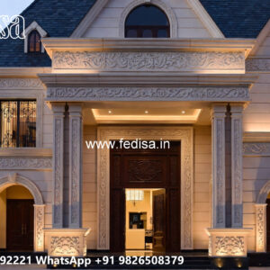 Luxury House Design with Stylish Open Kitchen Layout No-5488