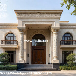 Classic House Design with Decorative Pillar Concepts No-5573