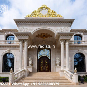 Classic House Design with Grand Entrance Ideas No-5576