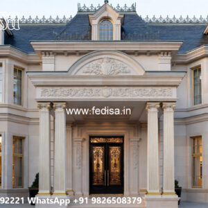 Classic House Design with Elegant Balcony Railings No-5657