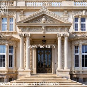 Classic House Design with Beautiful Exterior Gardens No-5689