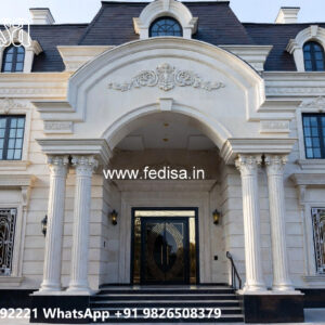 Classic Villa Design with Stylish Marble Flooring No-5732
