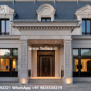 Classic Villa Design with Decorative Wooden Details No-5768