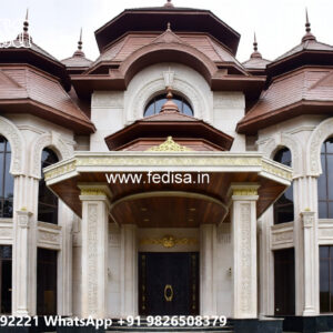 Classic Villa Design with Beautiful Balcony Railings No-5773