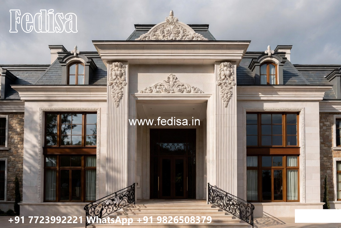 Classic Villa Design with Beautiful Villa Landscaping No-5800