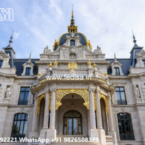 Classic Villa Design with Decorative Exterior Features No-5837