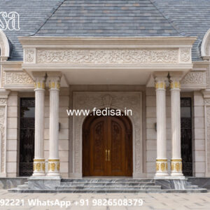 Luxury House Design with Beautiful Stone Exterior No-5972