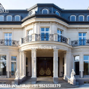 Classic House Design with Elegant Outdoor Lighting No-6064