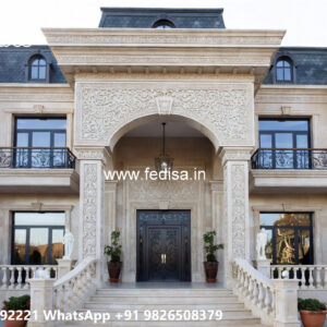 Classic House Design with Beautiful Stone Cladding No-6067