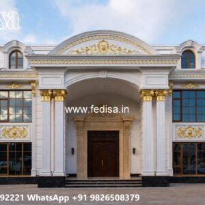 Classic House Design with Decorative Iron Railings No-6086