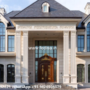 Classic House Design with Elegant Glass Windows No-6087