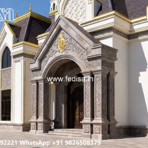 Classic House Design with Beautiful Garden Decor No-6094