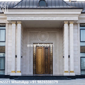 Classic House Design with Elegant Exterior Lighting No-6099