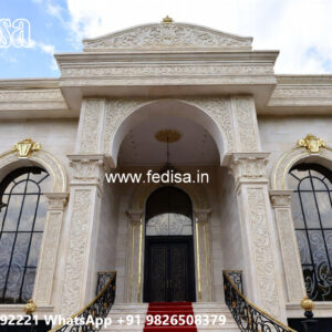 Classic House Design with Elegant Balcony Railings No-6107