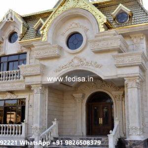 Classic House Design with Luxury Exterior Landscaping No-6131