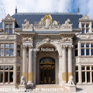 Classic House Design with Beautiful Exterior Gardens No-6139