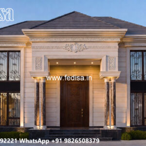 Classic Villa Design with Beautiful Roof Architecture No-6179