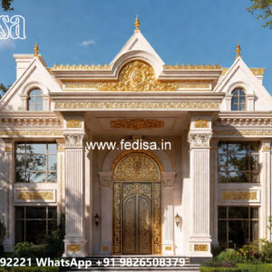 Classic Villa Design with Stylish Marble Flooring No-6182