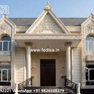 Classic Villa Design with Elegant Window Styling No-6188
