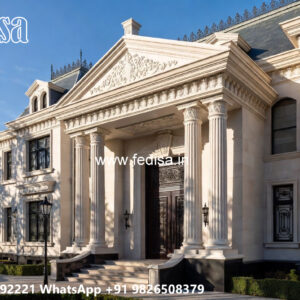 Classic Villa Design with Elegant Home Entrance No-6199