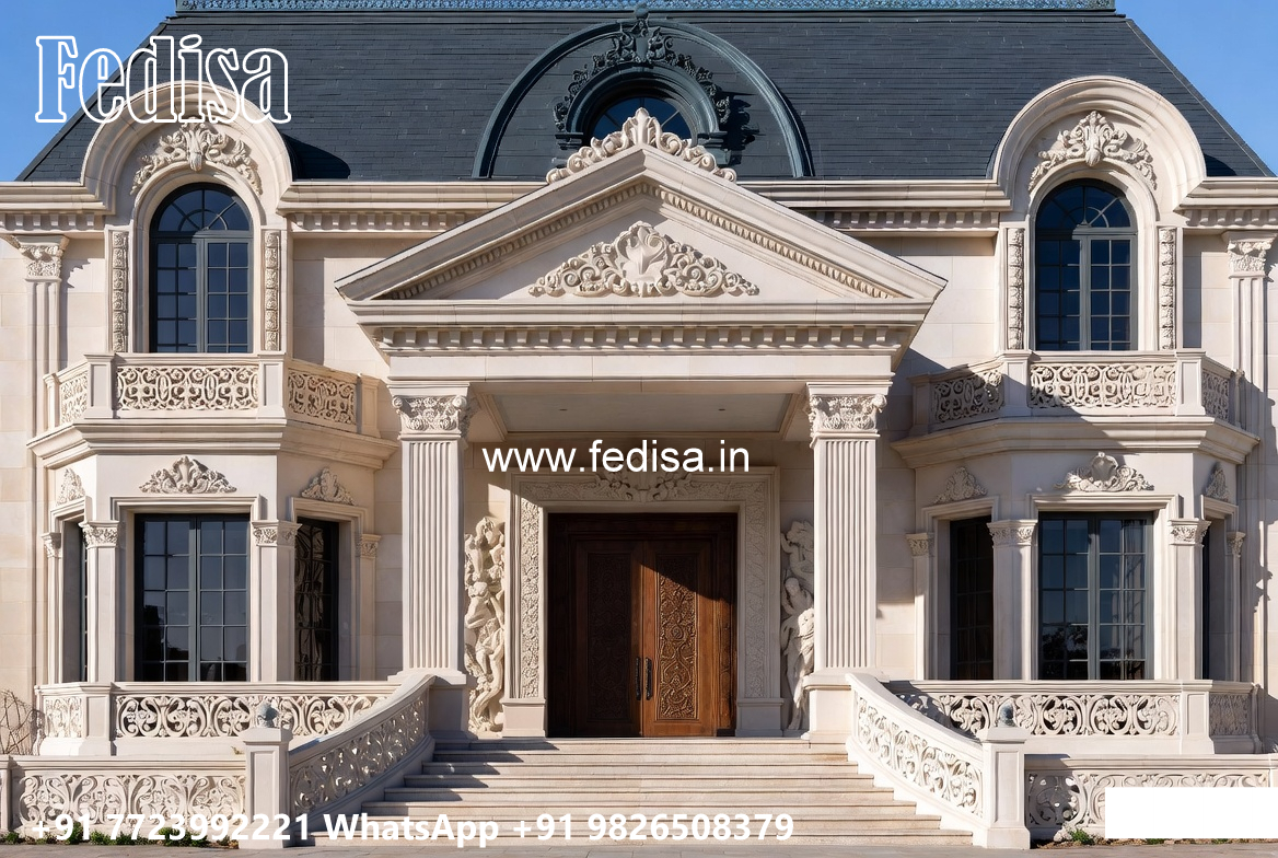 Classic Villa Design with Beautiful Exterior Walls No-6214
