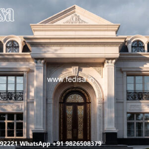 Classic Villa Design with Beautiful Garden Pathways No-6245