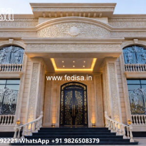 Classic Villa Design with Decorative Architectural Features No-6253