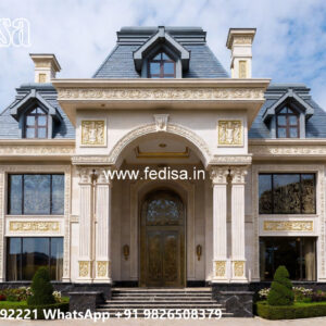 Classic Villa Design with Elegant Outdoor Garden No-6263