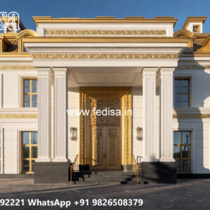 Classic House Design with Elegant Balcony Concepts No-6464