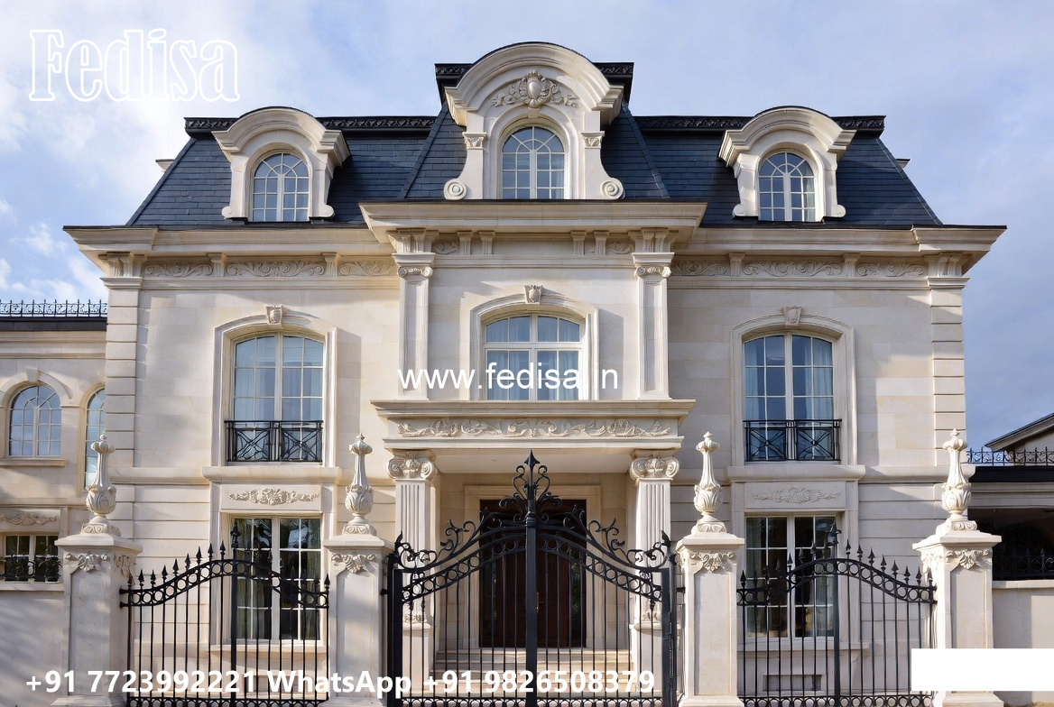 Classic House Design with Beautiful Garden Landscape No-6471